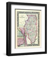 1864, United States, Illinois, North America, Illinois, Chicago-null-Framed Premium Giclee Print