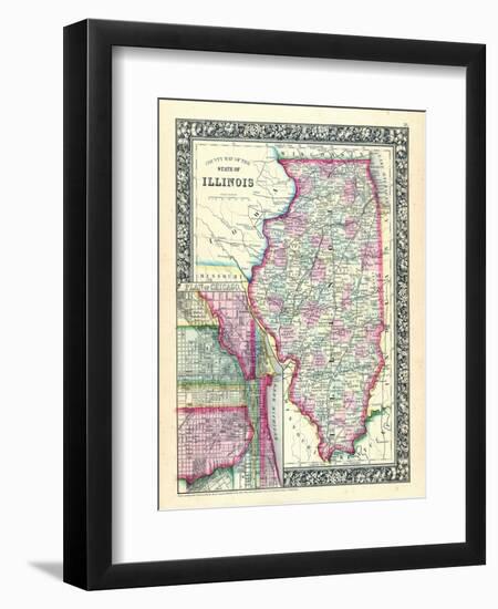 1864, United States, Illinois, North America, Illinois, Chicago-null-Framed Premium Giclee Print