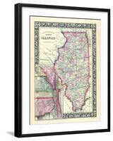 1864, United States, Illinois, North America, Illinois, Chicago-null-Framed Giclee Print