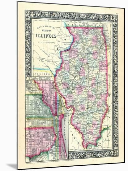 1864, United States, Illinois, North America, Illinois, Chicago-null-Mounted Giclee Print