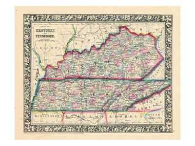 '1864, United States, Kentucky, Tennessee, North America, Kentucky and