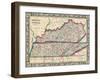 1864, United States, Kentucky, Tennessee, North America, Kentucky and Tennessee-null-Framed Giclee Print