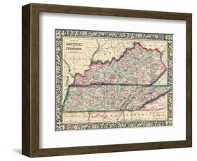 1864, United States, Kentucky, Tennessee, North America, Kentucky and Tennessee-null-Framed Giclee Print