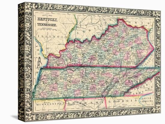 1864, United States, Kentucky, Tennessee, North America, Kentucky and Tennessee-null-Stretched Canvas