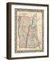 1864, United States, New Hampshire, Vermont, North America, New Hampshire and Vermont-null-Framed Giclee Print