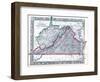 1864, Virginia and West Virginia Mitchell Plate, Virginia, United States-null-Framed Giclee Print