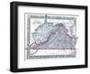 1864, Virginia and West Virginia Mitchell Plate, Virginia, United States-null-Framed Giclee Print