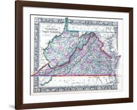 1864, Virginia and West Virginia Mitchell Plate, Virginia, United States-null-Framed Giclee Print