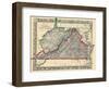 1864, Virginia and West Virginia Mitchell Plate, West Virginia, United States-null-Framed Giclee Print