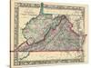 1864, Virginia and West Virginia Mitchell Plate, West Virginia, United States-null-Stretched Canvas