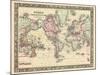 1864, World, World Map-null-Mounted Giclee Print