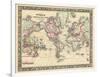 1864, World, World Map-null-Framed Giclee Print