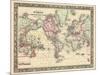 1864, World, World Map-null-Mounted Giclee Print