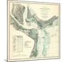 1865, Charleston Harbor Chart South Carolina, South Carolina, United States-null-Mounted Giclee Print
