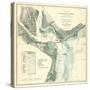 1865, Charleston Harbor Chart South Carolina, South Carolina, United States-null-Stretched Canvas