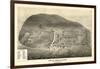 1865, Johnson's Island 1865c Bird's Eye View, Ohio, United States-null-Framed Giclee Print