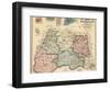 1865, Montgomery County Wall Map, Maryland, United States-null-Framed Giclee Print