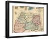 1865, Montgomery County Wall Map, Maryland, United States-null-Framed Giclee Print