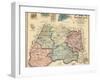 1865, Montgomery County Wall Map, Maryland, United States-null-Framed Giclee Print