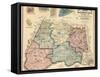 1865, Montgomery County Wall Map, Maryland, United States-null-Framed Stretched Canvas