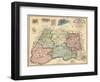 1865, Montgomery County Wall Map, Maryland, United States-null-Framed Giclee Print