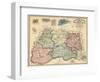 1865, Montgomery County Wall Map, Maryland, United States-null-Framed Giclee Print