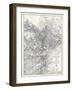 1865, Washington D.C., Civil War, Military Wall Map, District of Columbia, United States-null-Framed Premium Giclee Print