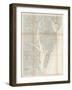 1866, Chesapeake Bay and Virginia's Eastern Shore Chart Virginia, Virginia, United States-null-Framed Giclee Print