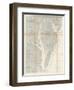 1866, Chesapeake Bay and Virginia's Eastern Shore Chart Virginia, Virginia, United States-null-Framed Giclee Print