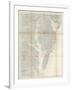 1866, Chesapeake Bay and Virginia's Eastern Shore Chart Virginia, Virginia, United States-null-Framed Giclee Print