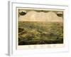 1866, Lansing Bird's Eye View, Michigan, United States-null-Framed Giclee Print