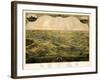 1866, Lansing Bird's Eye View, Michigan, United States-null-Framed Giclee Print