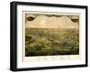 1866, Lansing Bird's Eye View, Michigan, United States-null-Framed Giclee Print