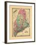 1866, Maine-null-Framed Giclee Print