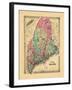 1866, Maine-null-Framed Giclee Print