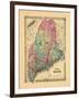 1866, Maine-null-Framed Giclee Print