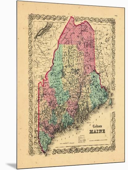 1866, Maine-null-Mounted Premium Giclee Print