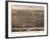 1866, South Bend Bird's Eye View, Indiana, United States-null-Framed Giclee Print