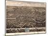 1866, South Bend Bird's Eye View, Indiana, United States-null-Mounted Giclee Print