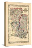 1867, Arkansas, Louisiana, Mississippi-null-Stretched Canvas