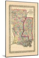 1867, Arkansas, Louisiana, Mississippi-null-Mounted Giclee Print