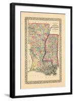 1867, Arkansas, Louisiana, Mississippi-null-Framed Giclee Print