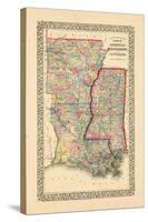 1867, Arkansas, Louisiana, Mississippi-null-Stretched Canvas