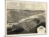 1867, Bay City Bird's Eye View, Michigan, United States-null-Mounted Giclee Print