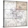 1867, Kanawha River Valley Wall Map, West Virginia, United States-null-Stretched Canvas