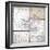 1867, Kanawha River Valley Wall Map, West Virginia, United States-null-Framed Giclee Print