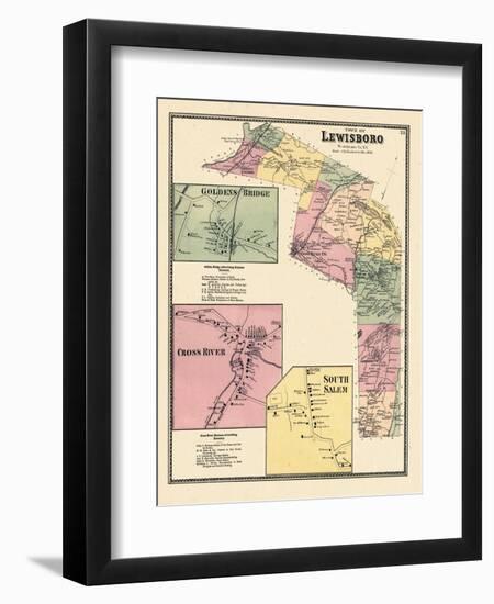1867, Lewisboro, Goldens Bridge, Cross River, Salem South, New York, United States-null-Framed Giclee Print