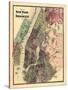 1867, New York & Brooklyn Plan, New York, United States-null-Stretched Canvas
