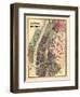 1867, New York & Brooklyn Plan, New York, United States-null-Framed Giclee Print