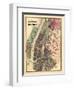 1867, New York & Brooklyn Plan, New York, United States-null-Framed Giclee Print